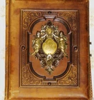 Imperial  Leather Silver Photo Album Awarded By Empress Alexandra and Tsar