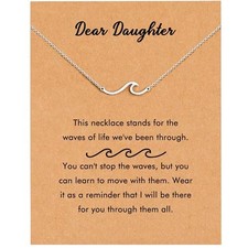 Gifts For Women: Dainty Wave Necklace - Perfect For Best Friend, Daughter