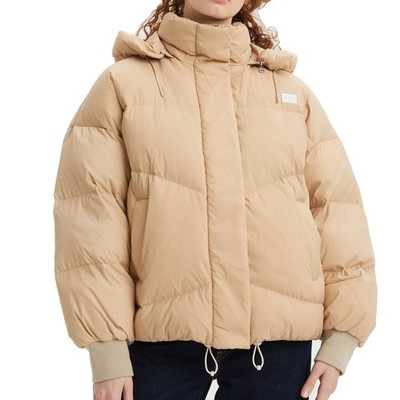 Levi's Baby Bubble Puffer Jacket Damen Granola Daunenjacke Winterjacke Beige