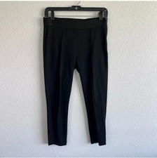 Everlane Women's Black Career Dress Pants Ankle Crop Side Zip Stretch Size 2