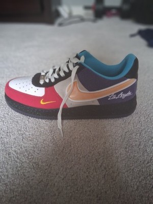 Nike Air Force 1 Los Angeles Mens Size 10 Multicolor Soft Material.