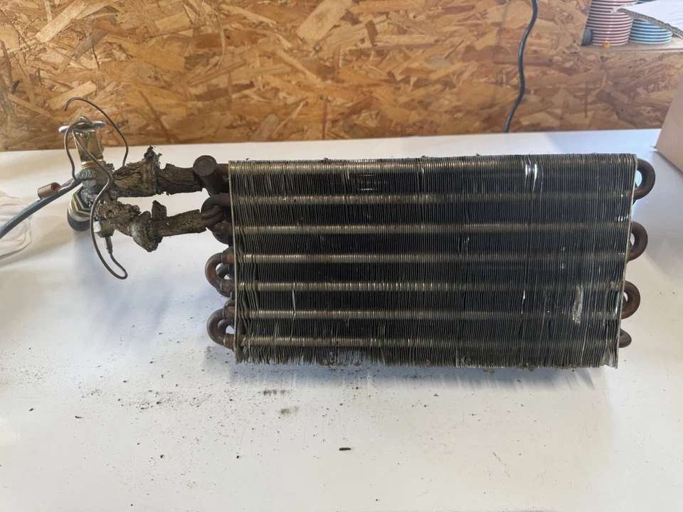 Núcleo evaporador de aire acondicionado compatible con Mercedes-Benz 450SEL 1973-1989, 450SL, 450SLC 380SL 560SL Foto 2 de 4