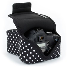 DSLR Camera Case Sleeve with Accessory Storage Strap Openings