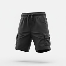 Canyon Club Boys Casual Stylish Black Cargo Shorts EUC Size 5