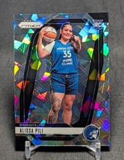 Alissa Pili Silver Cracked Ice Rookie 2024 Prizm WNBA Card #150 Minnesota Lynx