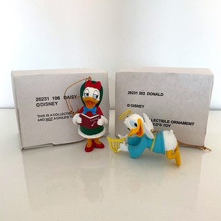 Disney Grolier Donald & Daisy Duck Christmas Magic Ornaments 26231 Boxed