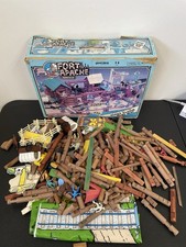 Fort Apache General Custer Frontier Log Building Play Set w/Giant Play Mat 1992
