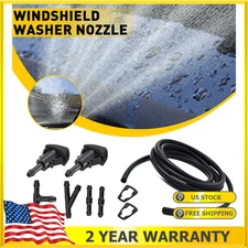 Universal Car Windshield Wiper Washer Squirter Nozzle Spray Jet Kit Fluid Hose