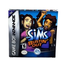 The Sims Bustin Out Game Boy Advance GBA Box Cartridge System Manual Tested