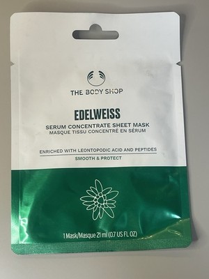 The Body Shop Edelweiss Bouncy Sleeping Mask 21 ml Serum Concentrate Sheet Mask￼