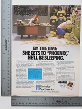 Berkeley Softworks Geofile Vintage Computer Software Print Advertisement