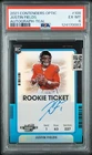 2021 Contenders Optic Justin Fields Auto Teal Prizm /75 75/75 108 PSA 6 ROOKIE