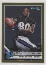 2019 Panini Donruss Rated Rookie Press Proof Gold 22/50 Miles Boykin #330 3l1