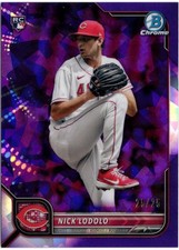 2022 Bowman Chrome Sapphire Baseball Nick Lodolo Purple /25 #27 RC Reds