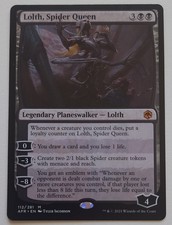 Mtg Lolth Spider Queen Afr 112281 Mythic Borderless Lp Mtg Lolth Spider Queen Afr 112281 Mythic Borderless Lp