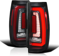 Matte Black Tail Lights W/Red LED Sequential Turn Signals and Startup Animation