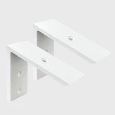 Countertop Support Bracket 2 Pack Heavy Duty 3/8" Thick Hidden L Shelf Bracke...