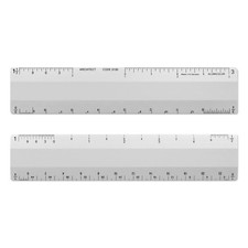 Architect 6 inch Ruler Scale w/ 4 Bevel for Drawing, Drafting Engineering, ...