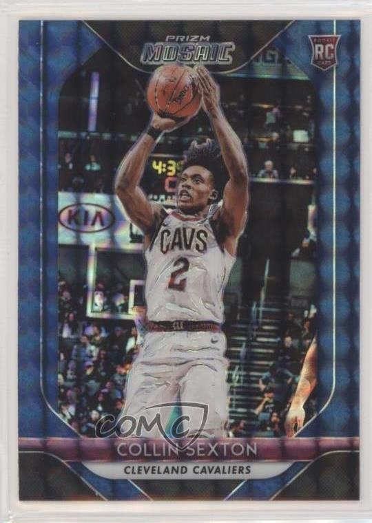 2018-19 Panini Prizm Mosaic Blue Collin Sexton #13 Rookie RC 6vu