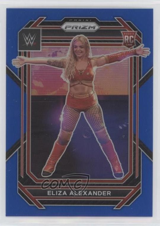 2023 Panini Prizm WWE Blue Prizm 68/199 Eliza Alexander #115 Rookie RC b2g