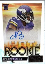 2014 Panini Hot Rookies #45 Anthony Barr #/99 Hot Rookies Autographs Vikings