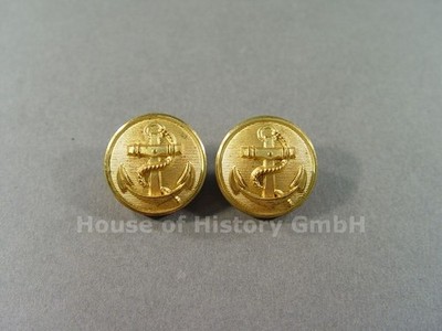 73330: Kriegsmarine, 2 Button for Uniform Jacket Coat, 20mm, A Extra Fine