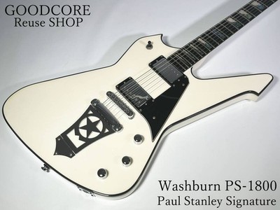 E-Gitarre Washburn PS-1800 Paul Stanley Signature White mit Tasche