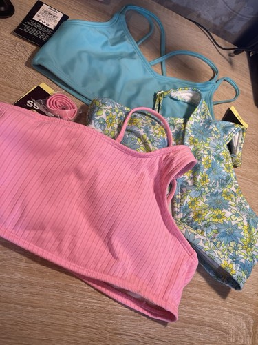 Art Class:3 Girls New XL (14) Blue & Pink Bikini Tops (7) - Picture 1 of 7