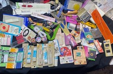 VINTAGE HUGE LOT of Sewing Items Over 80pcs Most New Needles, Zippers See Pics