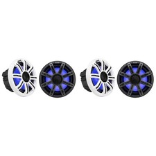 Kicker 51MSC84 - MSC 8-Inch Premium Marine 4-Ohm LED Coaxial System, 2 Pair