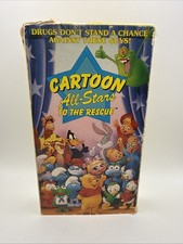 Cartoon All-Stars To The Rescue VHS Tape 1990 Bugs Smurfs Daffy Alf Anti Drug