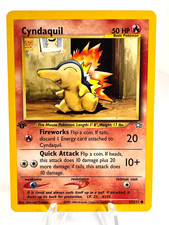 1st Edition Cyndaquil 57/111 - Neo Genesis - Common - Pokemon - LP on eBay