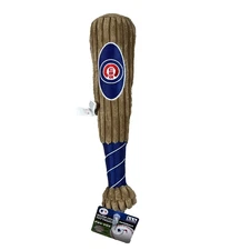 Pets First MLB Dogs Brown Blue Chicago Cubs Logo Soft Baseball Bat Toys NWT