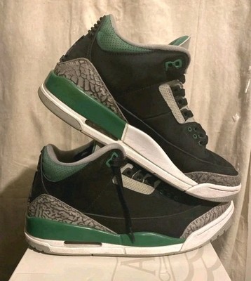 Jordan 3 Pine Green And Black - 10.5