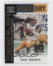 KURT WARNER 2000 PLAYOFF MOMENTUM GAMEDAY SIGNATURES SB XXXIV 11/75 RAMS! RARE!
