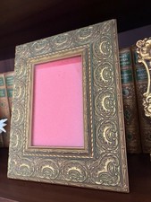 Vintage Gold Very Ornate Picture Frame With Glass 10x 8"