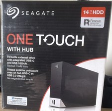 Seagate One Touch w/ Hub 14TB External HDD Bl...
