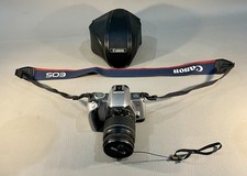 Canon EOS Rebel Ti 35mm SLR Film Camera w/cap, strap  leather case