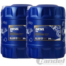 2x 20L SAE 5W-30 MANNOL Diesel TDI Motoröl passend für VW, BMW, Opel, Mercedes