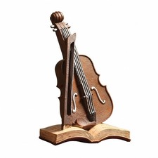 Deko Ornament kompakt Schreibtischschmuck in Geigenform f&uuml;r Wohnzimmer