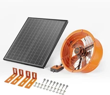 VEVOR 14 Inch Gable Mount Fan 1300 CFM Attic Exhaust with Adjustable Thermostat