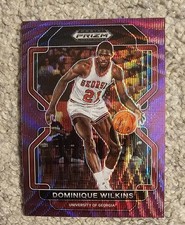 2022-23 Panini Prizm Draft Picks Purple Wave Dominique Wilkins #14 HOF