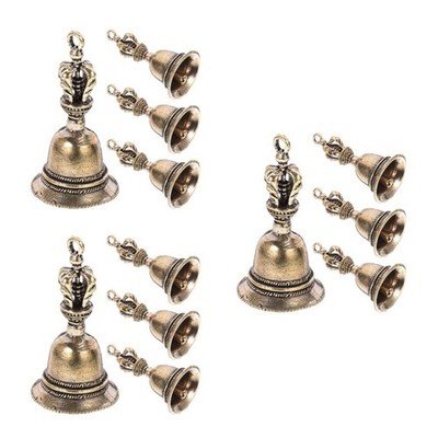 3 Count Dämonenbezwingende Bronzeglocke Deko Messingglocken Dekorative