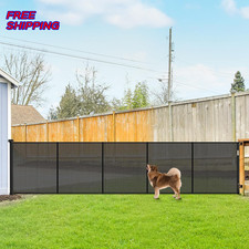 Reinforced 42" Tall Retractable Dog Gate 155" Extra Long Retractable Baby Gate