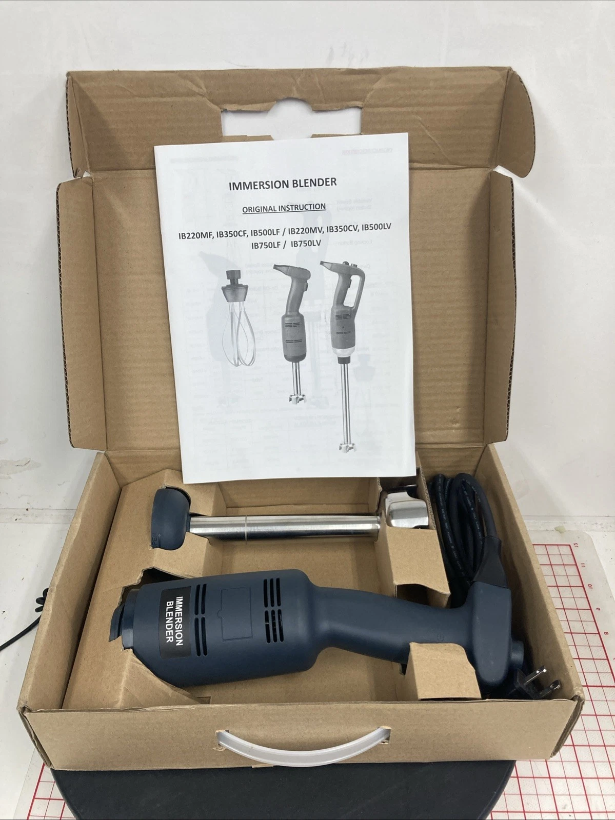 Commercial Variable Speed Immersion Blender IB220MV + BLD160 110v 200w
Opens in a new window or tab