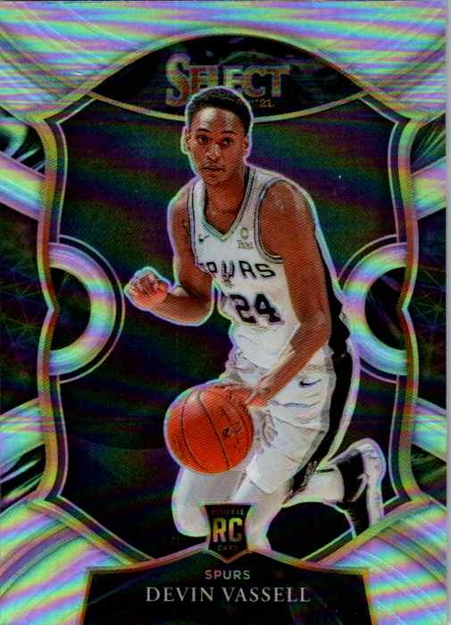 2020-21 Panini Select #71 Devin Vassell Silver Prizms
