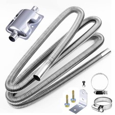 200cm Abgasrohr Abgasschlauch Diesel Standheizung Schalldämpfer Auspuff φ25mm .