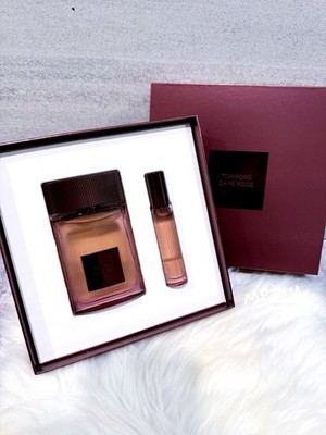 Tom Ford Cafe Rose 2pc Set, 1.7oz Eau De Parfum Spray & 0.34oz Travel Spray, NIB