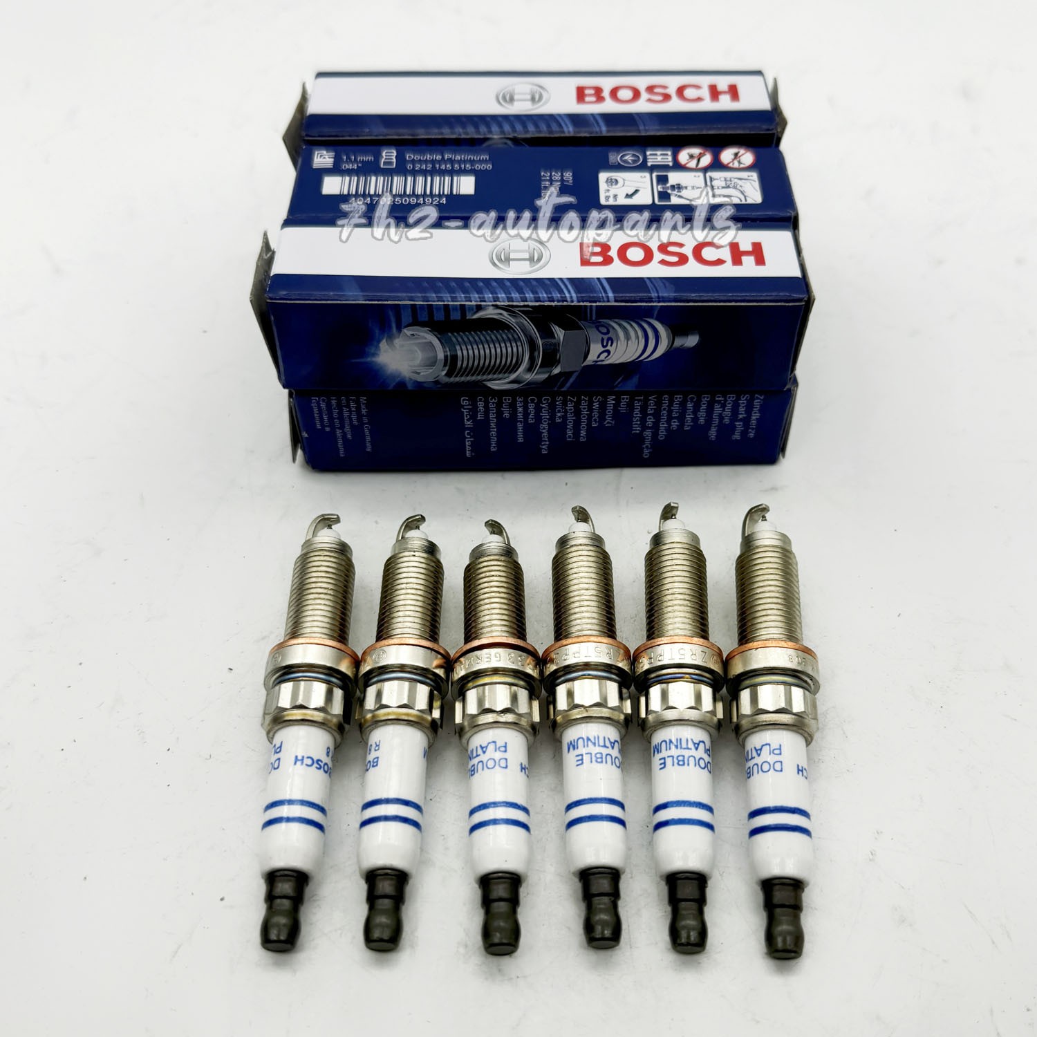 6PCS Spark Plug For BMW E82 E88 F02 F10 F13 ZR5TPP33 12120037582 12120037580