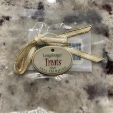 LONGABERGER 2002 TREATS Basket TIE-ON - NEW
